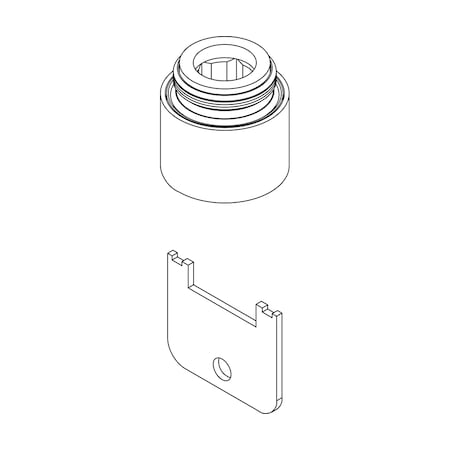 Central Brass 1.5 gpm 13/16"-27 Thread Size, Polished Chrome CS-49007